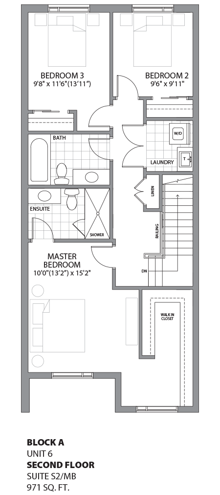 Floorplan - UNIT 6 - Second Floor