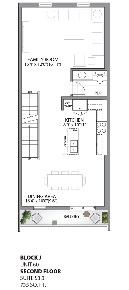 Floorplan - UNIT 60 - Second Floor