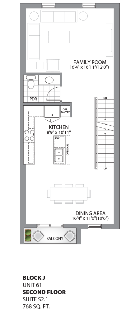 Floorplan - UNIT 61 - Second Floor