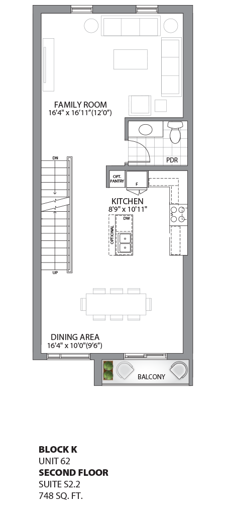 Floorplan - UNIT 62 - Second Floor
