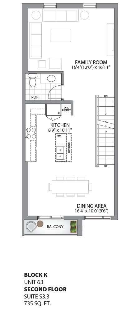 Floorplan - UNIT 63 - Second Floor