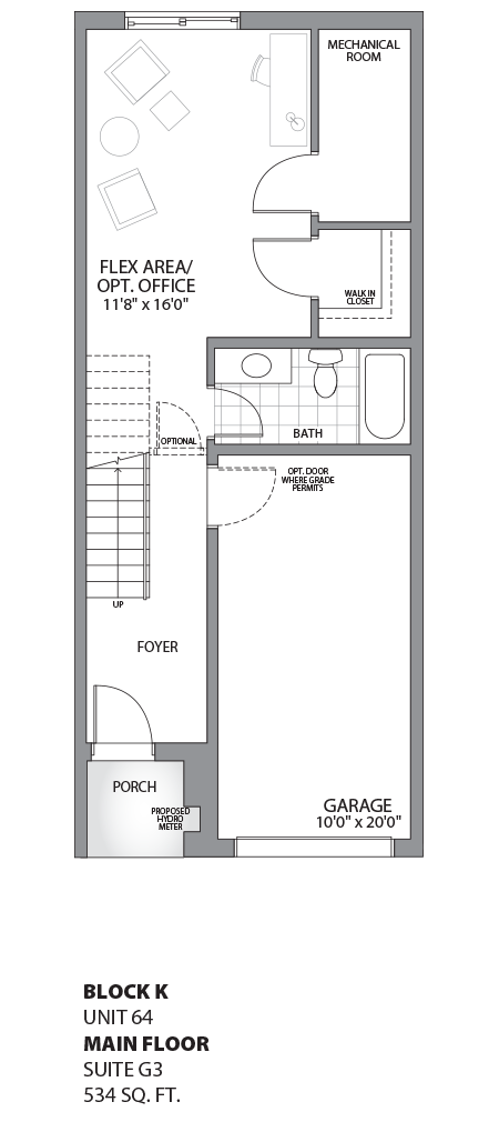 Floorplan - UNIT 64 - Ground floor
