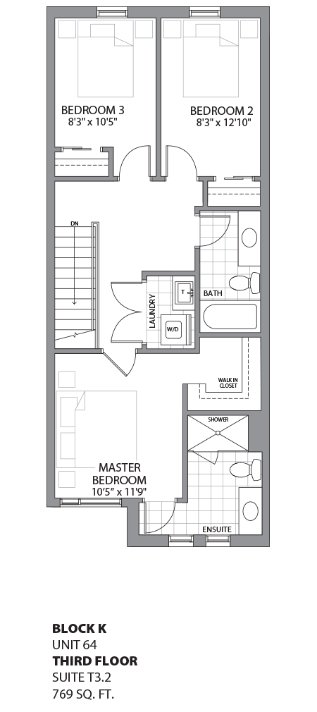 Floorplan - UNIT 64 - unit64-Third Floor