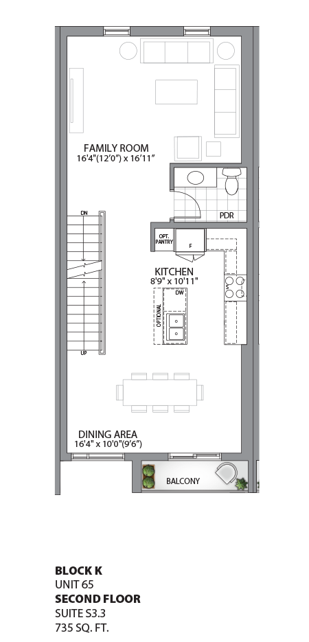 Floorplan - UNIT 65 - Second Floor
