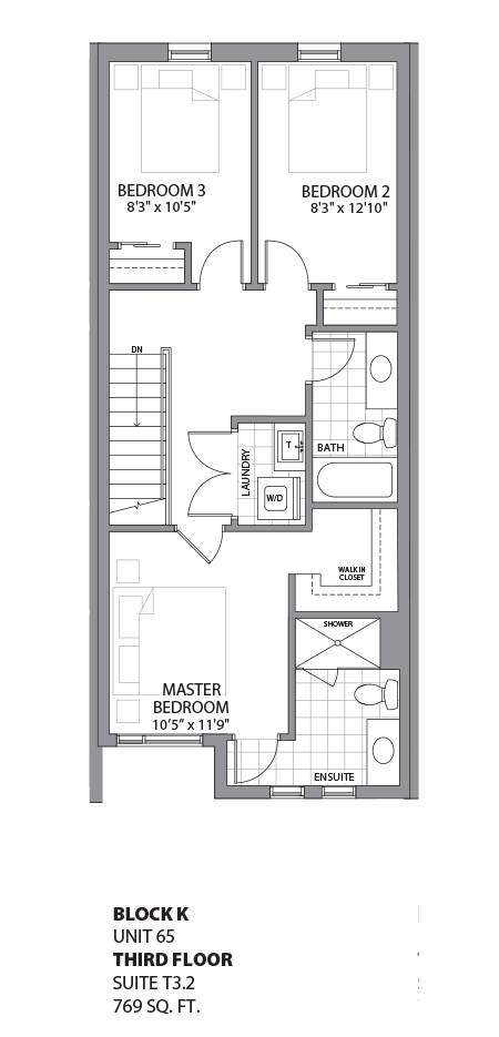 Floorplan - UNIT 65 - unit65-Third Floor