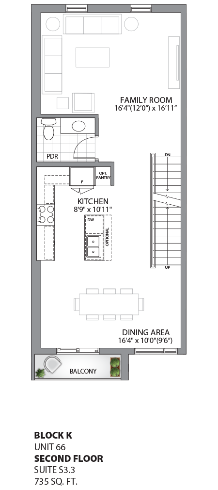 Floorplan - UNIT 66 - Second Floor